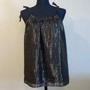 Madewell Black/Gold Top